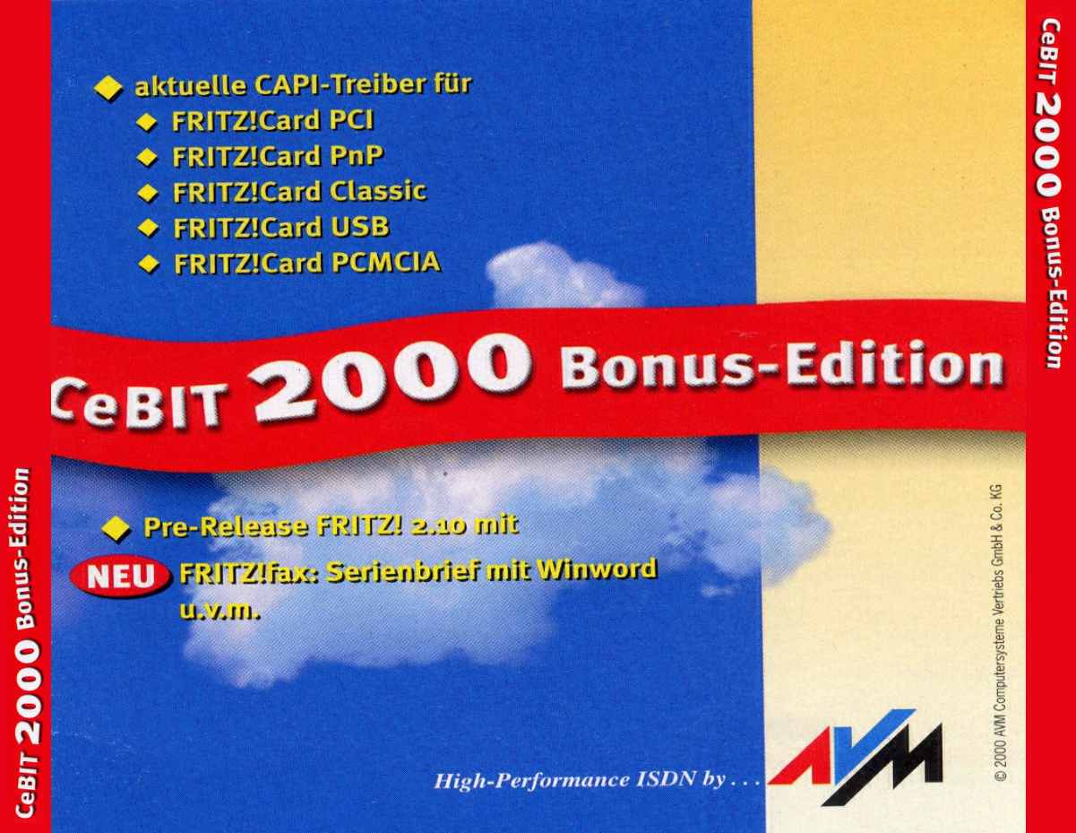 fritz card cebit 2000 bonus edition b